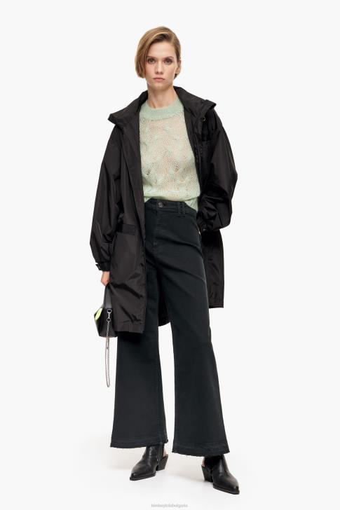 Bimba Y Lola кюлот - дънки с висока талия черен облекло 28R6R441