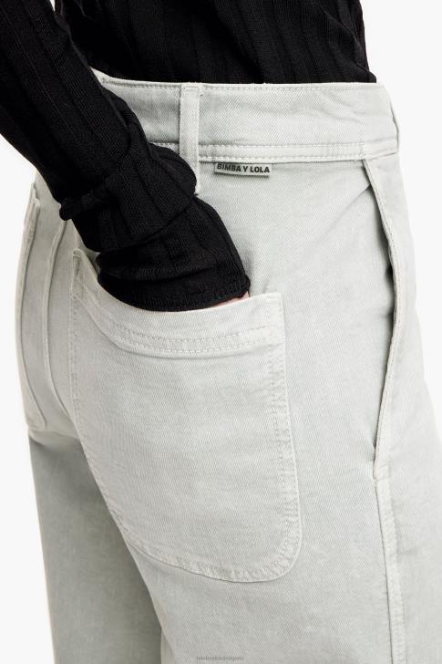 Bimba Y Lola кюлот - дънки с висока талия ментово зелено облекло 28R6R444