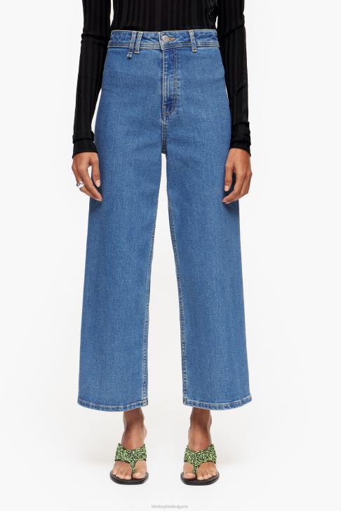 Bimba Y Lola кюлот - дънки с висока талия син облекло 28R6R445