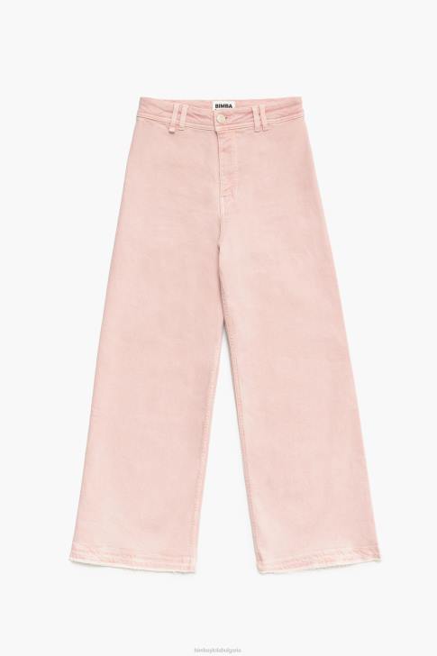 Bimba Y Lola кюлот - дънки с висока талия розово облекло 28R6R446