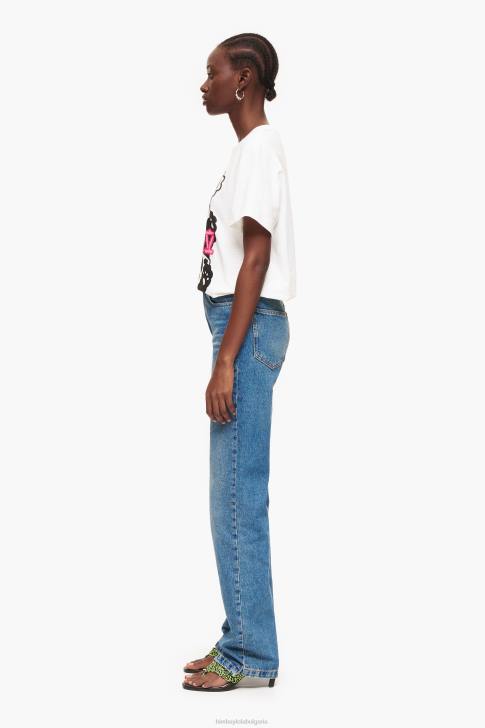 Bimba Y Lola права цяла дължина - прави дънки син облекло 28R6R448