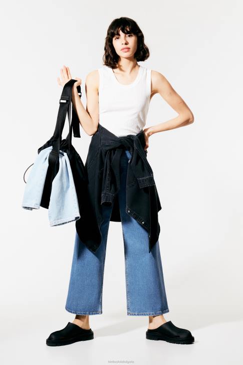 Bimba Y Lola кюлот - дънки с висока талия син облекло 28R6R518