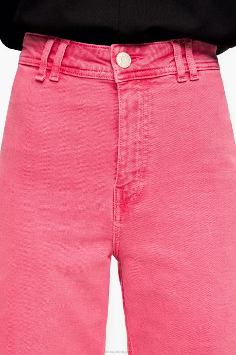 Bimba Y Lola кюлот - дънки с висока талия череша облекло 28R6R521