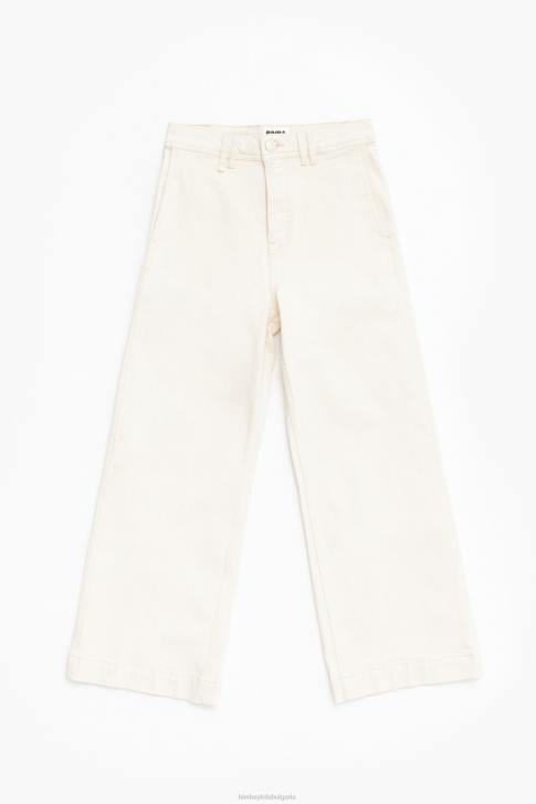 Bimba Y Lola кюлот - дънки с висока талия сметана облекло 28R6R523