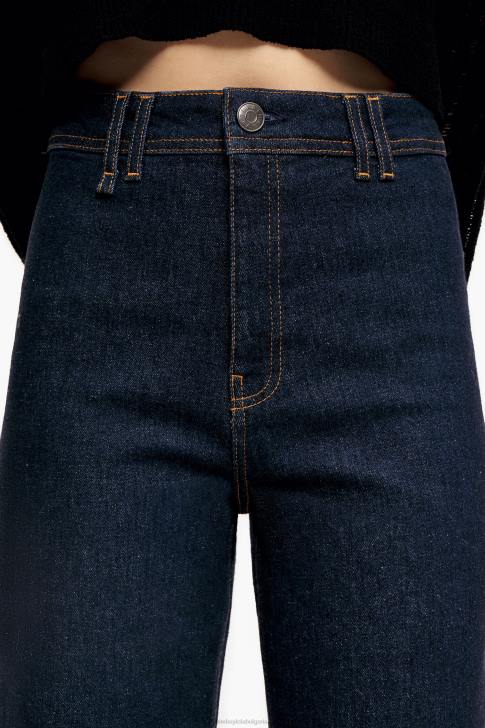 Bimba Y Lola кюлот - дънки с висока талия тъмно синьо облекло 28R6R524