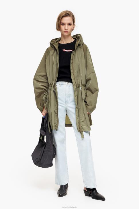 Bimba Y Lola прав изрязан - прав дънки с камуфлажен принт на панда син облекло 28R6R529