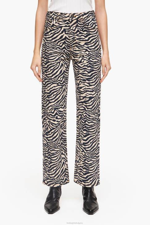 Bimba Y Lola прави изрязани - прави дънки тигър облекло 28R6R530