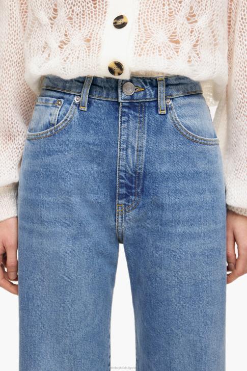 Bimba Y Lola прави изрязани - прави дънки средно синьо облекло 28R6R532