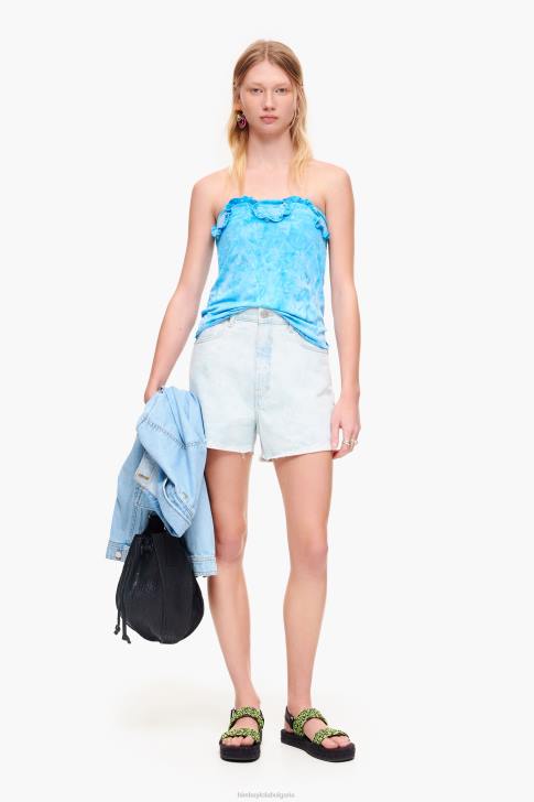 Bimba Y Lola бермуди с лек камуфлажен принт на панда син облекло 28R6R422