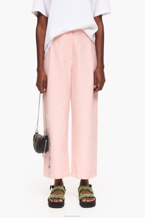 Bimba Y Lola леки ленени панталони розово облекло 28R6R395