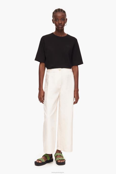 Bimba Y Lola ленени панталони камък облекло 28R6R396