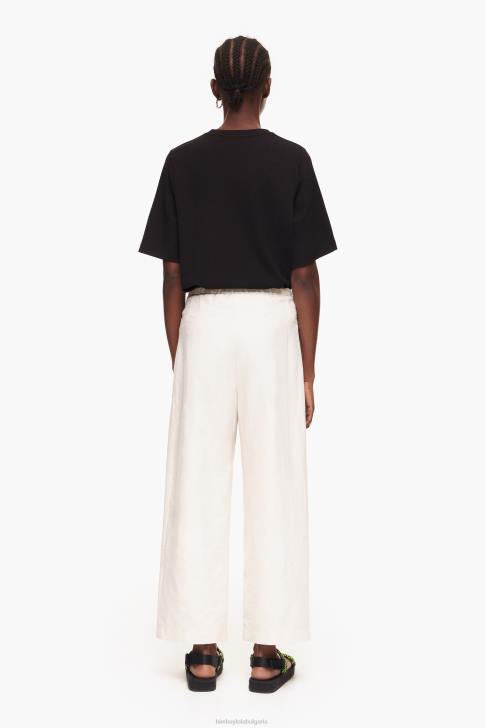 Bimba Y Lola ленени панталони камък облекло 28R6R396