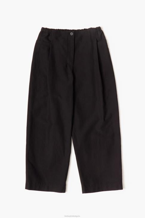 Bimba Y Lola ленени панталони черен облекло 28R6R404