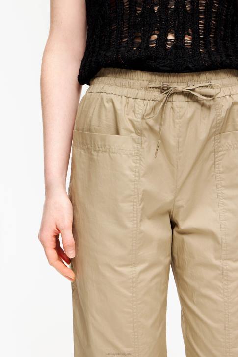 Bimba Y Lola джогинг панталон от поплин каки облекло 28R6R410