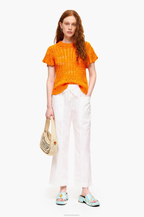 Bimba Y Lola джогинг панталон от поплин бяло облекло 28R6R411