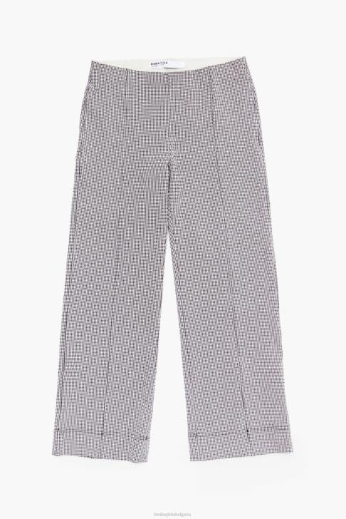 Bimba Y Lola клош панталон с гингам черен облекло 28R6R415