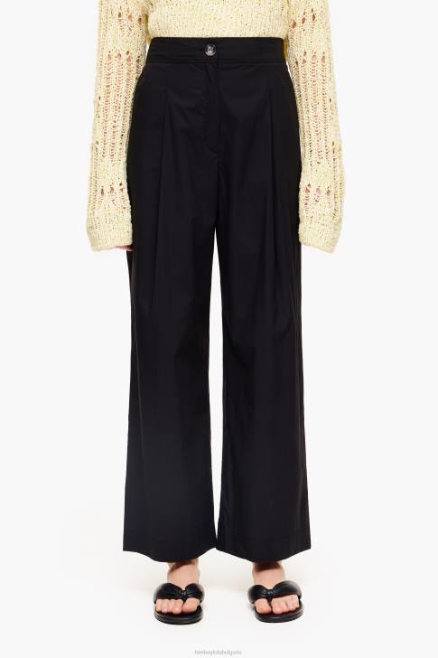 Bimba Y Lola панталон от поплин черен облекло 28R6R416