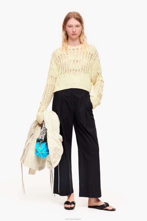 Bimba Y Lola панталон от поплин черен облекло 28R6R416