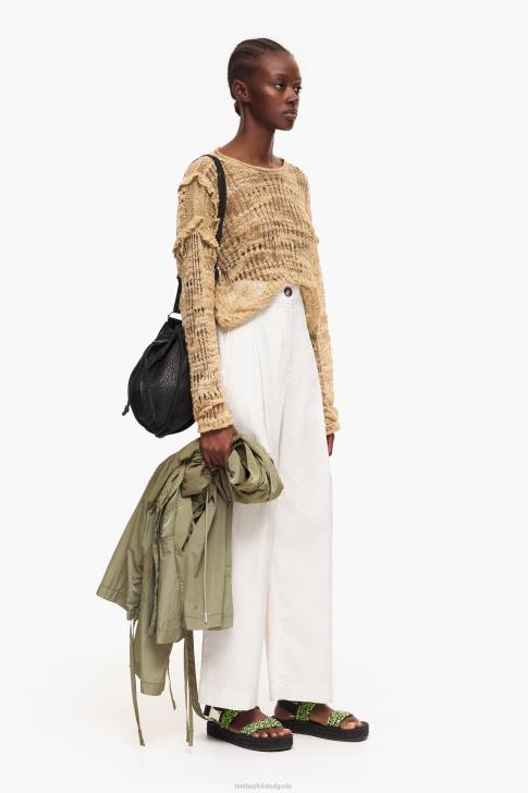 Bimba Y Lola леки панталони от поплин сиво облекло 28R6R418