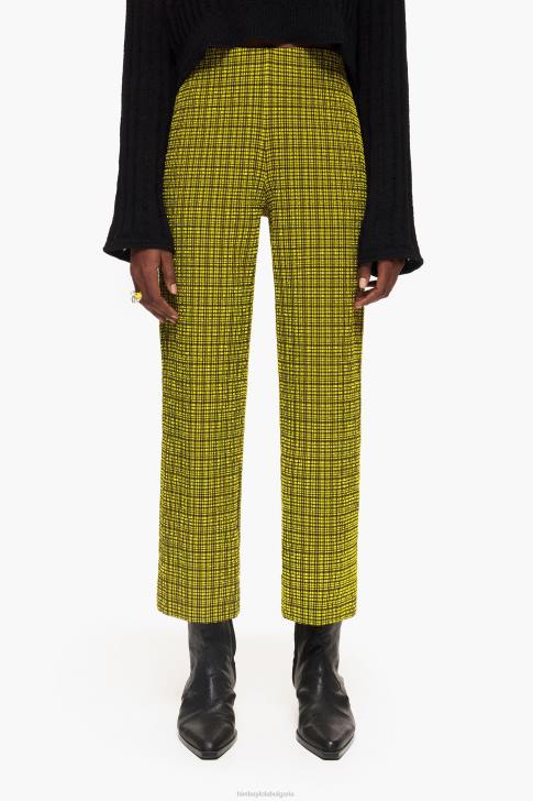 Bimba Y Lola гингам панталон жълто облекло 28R6R435