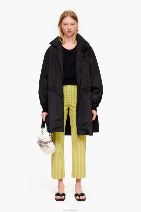 Bimba Y Lola еластични панталони от гингем лайм и кафяво облекло 28R6R436