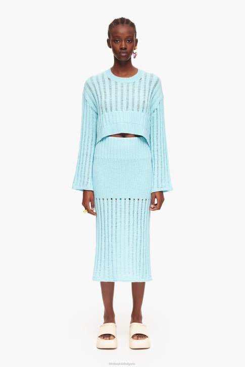 Bimba Y Lola рипсена миди пола син облекло 28R6R460