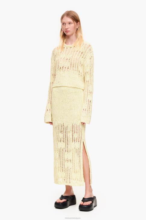 Bimba Y Lola миди плетена пола лайм зелено облекло 28R6R461