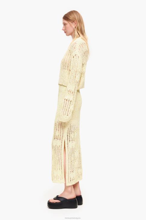 Bimba Y Lola миди плетена пола лайм зелено облекло 28R6R461