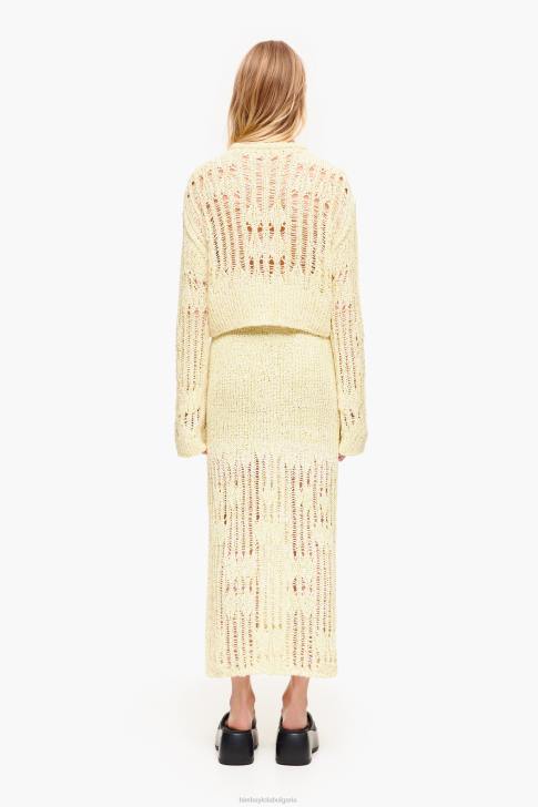 Bimba Y Lola миди плетена пола лайм зелено облекло 28R6R461