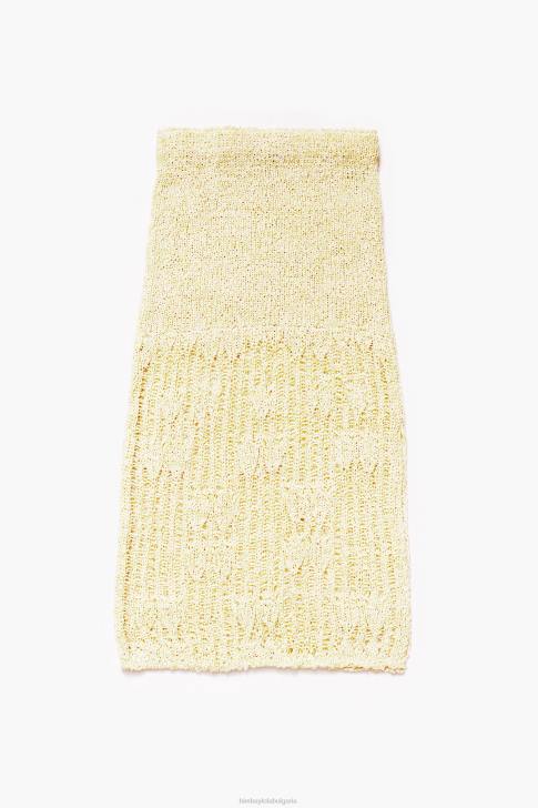 Bimba Y Lola миди плетена пола лайм зелено облекло 28R6R461