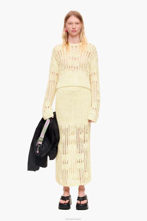 Bimba Y Lola миди плетена пола лайм зелено облекло 28R6R461