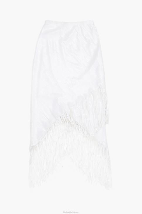 Bimba Y Lola миди пола с пайети бяло облекло 28R6R462