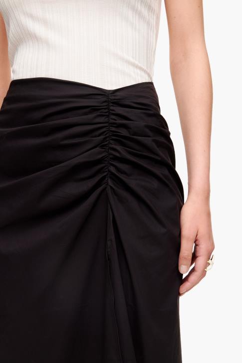 Bimba Y Lola памучна миди пола черен облекло 28R6R463