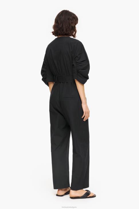 Bimba Y Lola гащеризон от поплин черен облекло 28R6R187