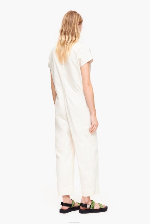 Bimba Y Lola дънков дълъг гащеризон слонова кост облекло 28R6R194