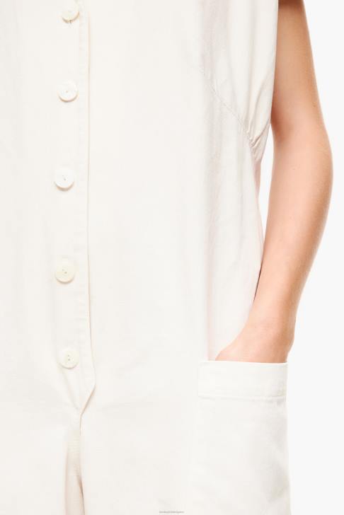 Bimba Y Lola дънков дълъг гащеризон слонова кост облекло 28R6R194