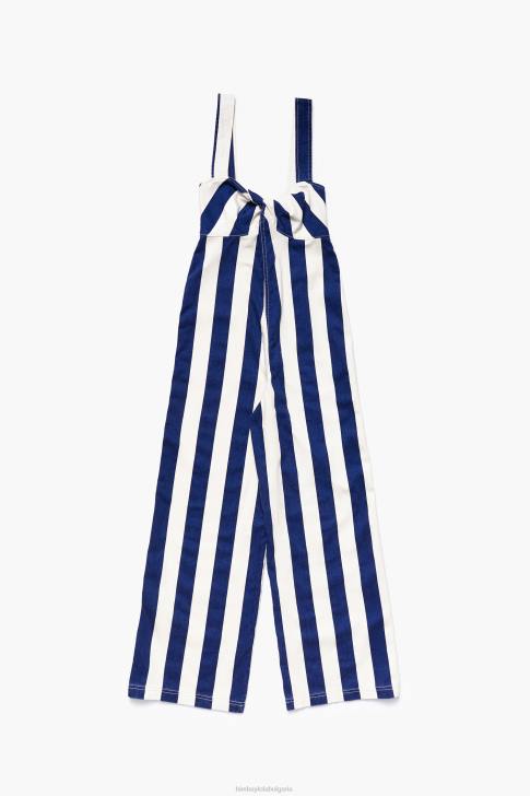 Bimba Y Lola дънков раиран гащеризон син облекло 28R6R212