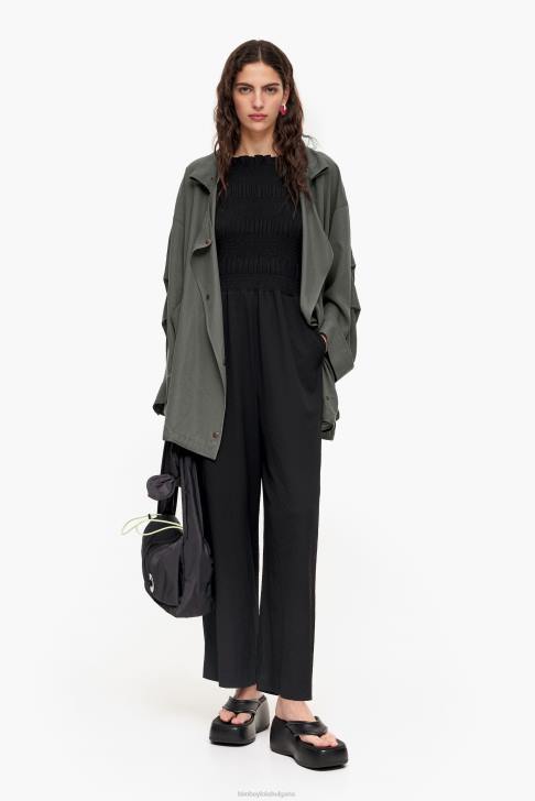 Bimba Y Lola течен макси гащеризон черен облекло 28R6R218