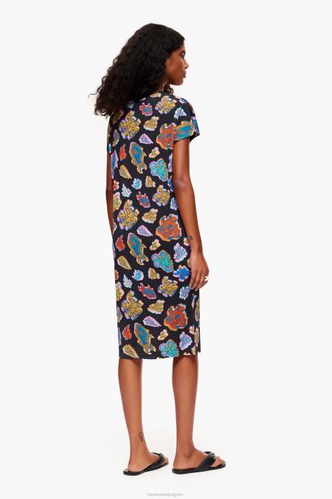 Bimba Y Lola къса рибка морска рокля черен облекло 28R6R173