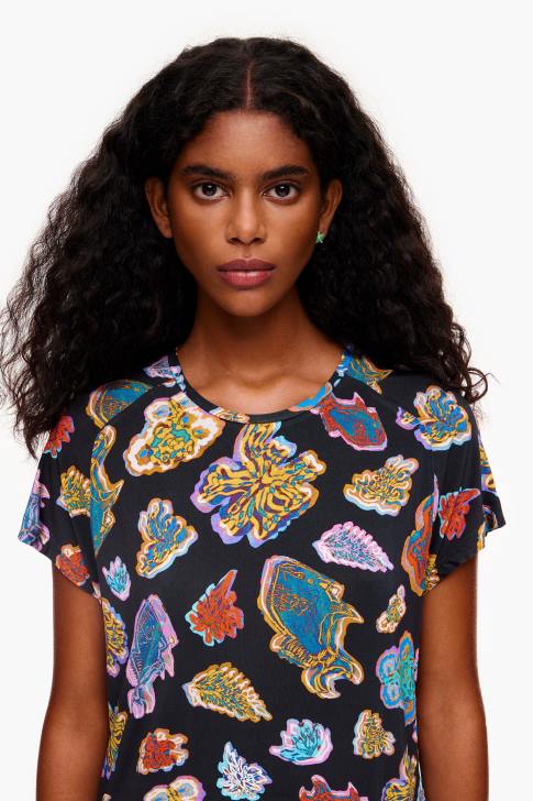 Bimba Y Lola къса рибка морска рокля черен облекло 28R6R173