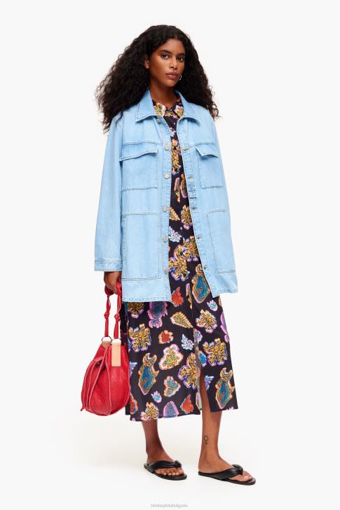 Bimba Y Lola дълга рибка морска рокля черен облекло 28R6R176