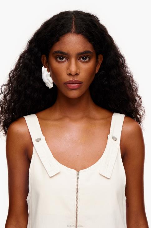 Bimba Y Lola дънкова рокля почти бял облекло 28R6R180