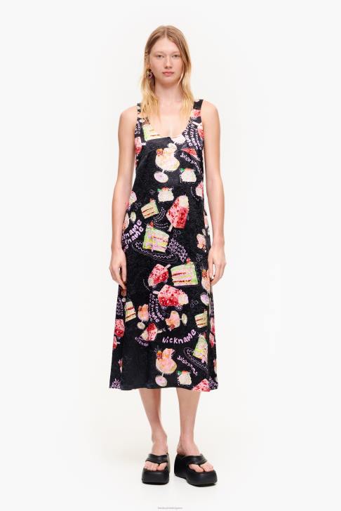 Bimba Y Lola рокля с текстуриран принт псевдоним снимка облекло 28R6R200