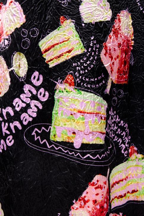 Bimba Y Lola рокля с текстуриран принт псевдоним снимка облекло 28R6R200