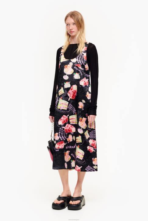 Bimba Y Lola рокля с текстуриран принт псевдоним снимка облекло 28R6R200