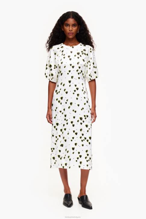 Bimba Y Lola течна миди рокля с малък принт сърца облекло 28R6R203