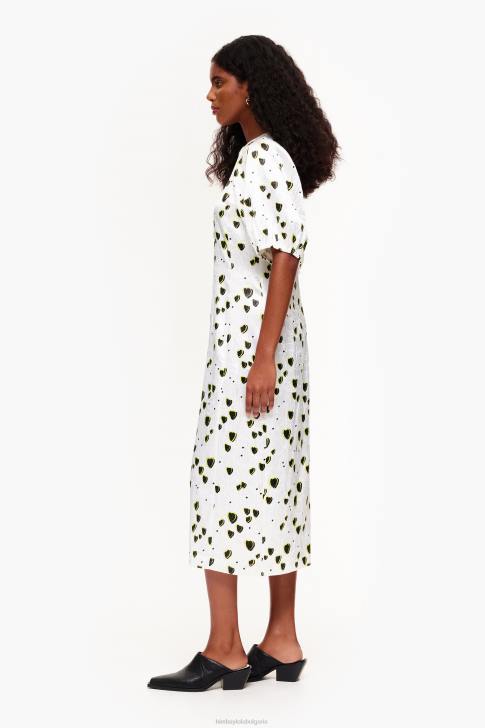 Bimba Y Lola течна миди рокля с малък принт сърца облекло 28R6R203