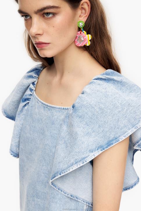 Bimba Y Lola лека дънкова мини рокля син облекло 28R6R213