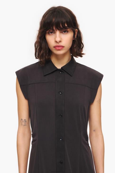 Bimba Y Lola дълга рокля черен облекло 28R6R227