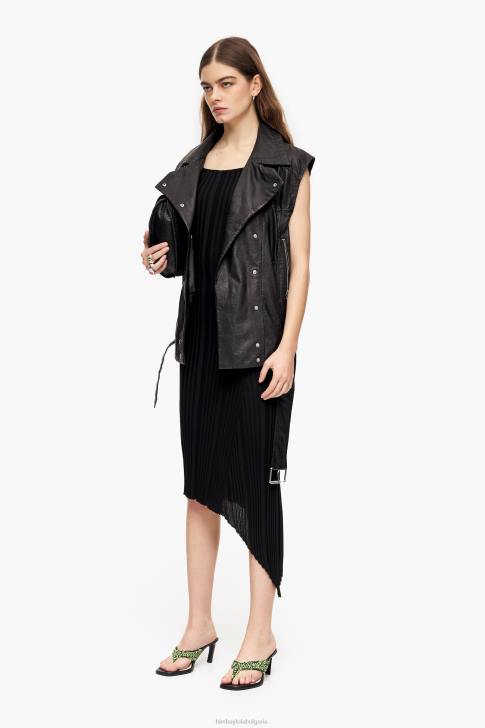 Bimba Y Lola вталена миди рокля черен облекло 28R6R237